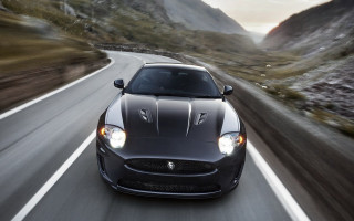 Black sports car mountain road 4 - a mountain road free wallpaper