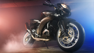 Motorcycle smoke lights digital panfuturism - xf iq4 free wallpaper