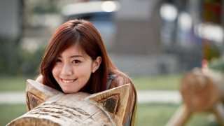 Red haired woman wooden animal - fei danxu free wallpaper