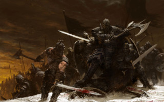 Armor weapon heroes demon fantasy - sword and swords free wallpaper for desktop