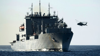 Helicopter ship ocean hovering digital - free ship wallpaper