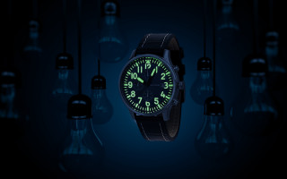 Watch green numbers hanging lights - new objectivity free wallpaper for desktop