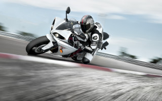 Motorcycle driving sunny day motion - motion blur free wallpaper