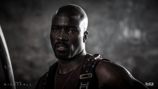 Man sword black background dark - a black background free wallpaper for desktop