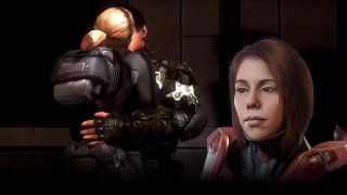 Futuristic suit man gun sci - realism free wallpaper