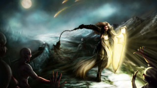 Woman sword cave demon fantasy - a demon free wallpaper for desktop