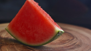 Watermelon slice wooden table black - summer free wallpaper