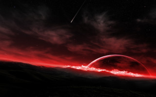 Red planet red sky shooting 2 - shooting free wallpaper for desktop