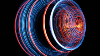 Blurry circular object kinetic art - a blurry photo free wallpaper for desktop