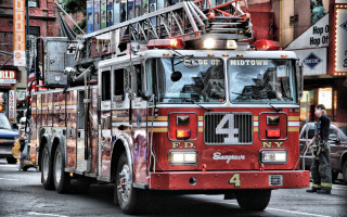 Fire truck cityscape tokyo police - a fire truck free wallpaper