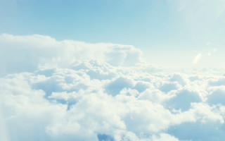 Sky clouds blue mountain horizon - free sky wallpaper