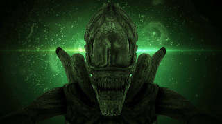 Alien green light eddie mendoza - a green light in the background free wallpaper