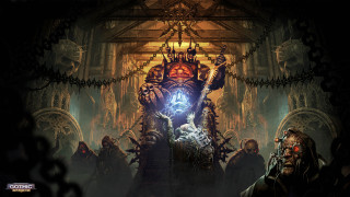 Giant throne glowing light demons - darek zabrocki free wallpaper for desktop