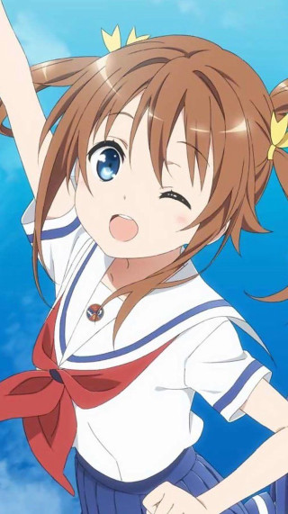 Girl ponytail bow water arms - kyoto animation free wallpaper for mobile