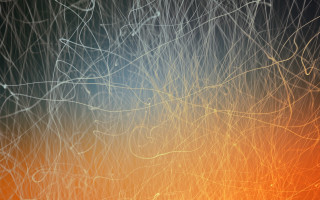 Blurry tree orange yellow leaves - an abstract painting free wallpaper for desktop