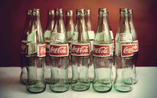 Coca cola bottles table top - dorothy coke free wallpaper