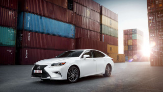 White car shipping containers parking - bernt tunold free wallpaper