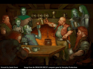 Group people table wine jug - donato giancola free wallpaper
