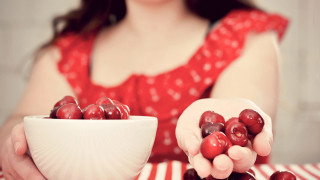 Woman cherries table bowl blurry - table cloth free wallpaper