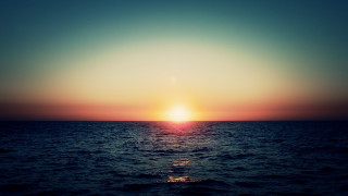 Sunset ocean boat sky horizon - aldus manutiu free wallpaper