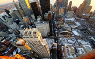 Cityscape tiltshift constructivism tokyo skyline - the city free wallpaper