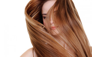 Woman shiny hair back closeup - shiny free wallpaper for desktop