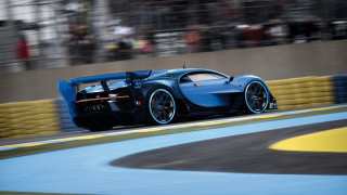 Blue racecar racing track crowd - the side of the track free wallpaper