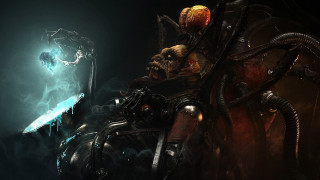 Demonic motorcycle armor magic glowing - a demonic creature free wallpaper for desktop