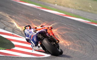 Motorcycle rider fireball battle planet - the bike free wallpaper for desktop