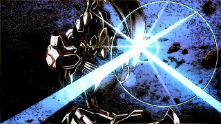 Robot light saber circular object - a light saber free wallpaper