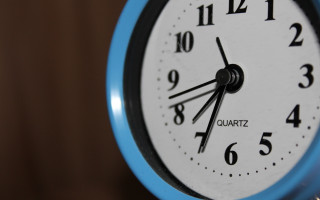 Blue clock brown background photorealism - a brown background free wallpaper