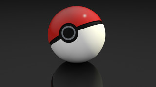 Poke ball black surface reflection - the surface free wallpaper