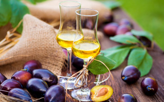 Wine glasses fruit table tropical - wine free wallpaper