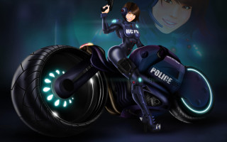Woman motorcycle police officer gun - a police officer free wallpaper