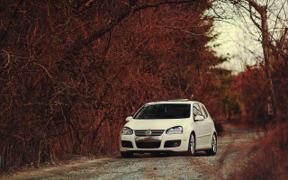 White car dirt road woods - canon 5 0 mm free wallpaper for desktop