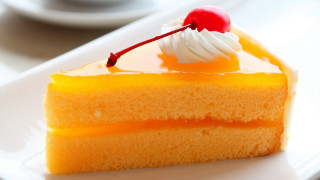 Pastel cake cherry plate fork - a cherry free wallpaper