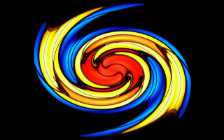 Colorful swirl light red center - vibrant color line free wallpaper