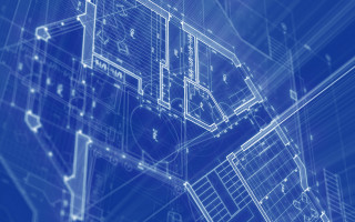 Blueprint city scene wireframe Enguerrand - blueprint free wallpaper