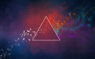 Triangle butterfly colorful illusion abstract - abstract illusionism free wallpaper