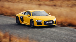 Yellow sports car front country - a yellow sports car free wallpaper