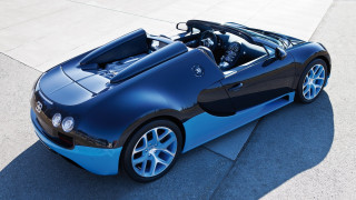 Blue sports car panedigital matte - a sidewalk in front free wallpaper