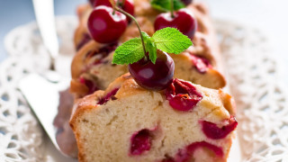 Cake cherries rococo pastel food - cherry free wallpaper