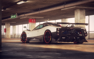 White sports car parking garage 12 - a parking garage next free wallpaper for desktop