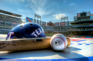Baseball bat ball field stadium - a baseball field free wallpaper