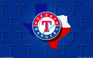 Texas rangers logo blue background - free sports wallpaper