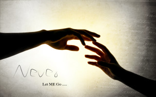 Hands light shining background words - free love wallpaper