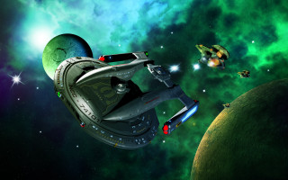 Space station green galaxy star - a space station free wallpaper