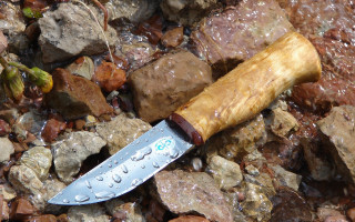 Knife rock water droplets wooden - product photo free wallpaper for desktop