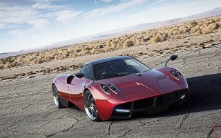 Red sports car desert sky 2 - behance hd free wallpaper
