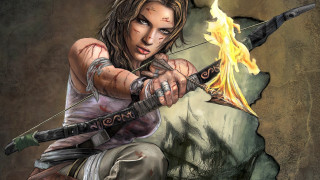 Woman sword fire blood rock - comic cover art free wallpaper